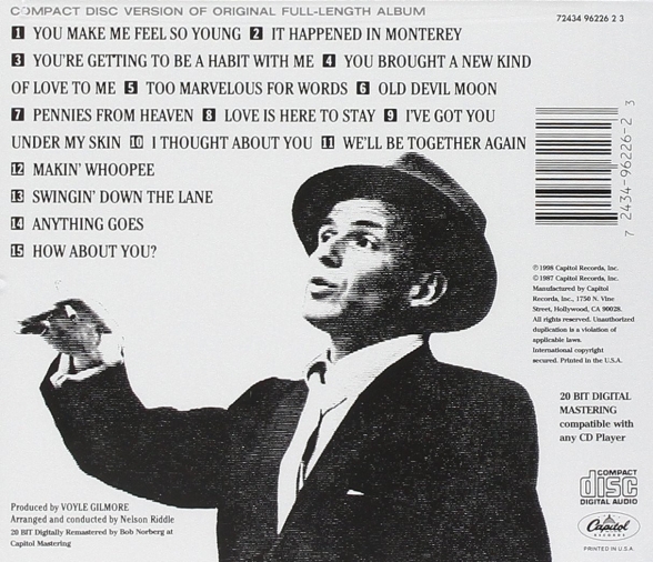 Frank Sinatra: Songs For Swingin' Lovers! - Plak Foto #2