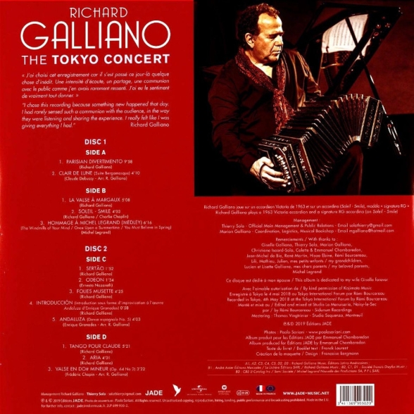 Richard Galliano: The Tokyo Concert - Plak Foto #2