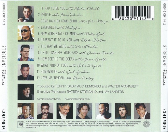 Barbra Streisand: Partners - CD Foto #2