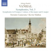 Kevin Mallon, Toronto Chamber Orchestra: Vanhal: Symphonies, Vol. 3 - CD