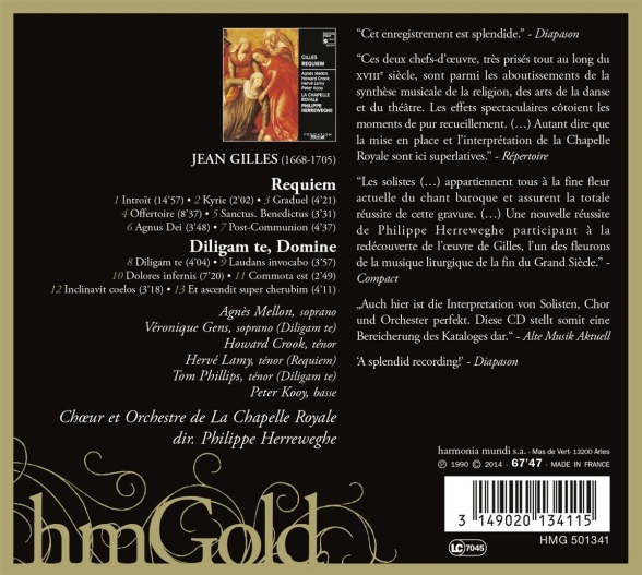 Agnès Mellon, Howard Crook, Hervé Lamy, Peter Kooy, La Chapelle Royale, Philippe Herreweghe: Gilles: Requiem - CD Foto #2