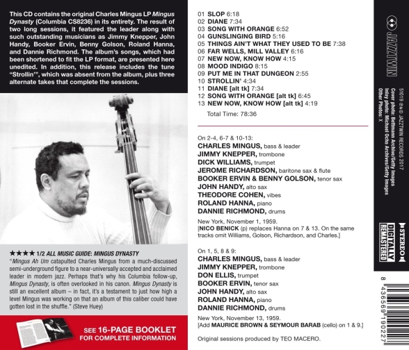 Charles Mingus: Mingus Dynasty - CD Foto #2