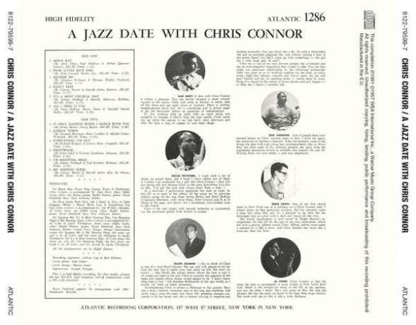 Chris Connor: A Jazz Date With Chris Connor - CD Foto #2