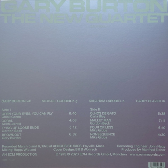 Gary Burton: The New Quartet - Plak Foto #4