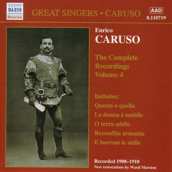 Caruso, Enrico: Complete Recordings, Vol.  4 (1908-1910) - CD Foto #1