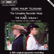 Clas Pehrsson, Dan Laurin: Telemann - Recorder Duets, Vol.I - CD