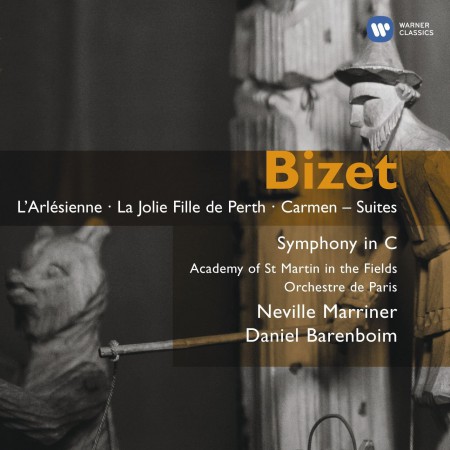 Sir Neville Marriner, Daniel Barenboim, Academy of St. Martin in the Fields, Orchestre de Paris: Bizet: L'Arlésienne; La jolie fille de Perth; Carmen - Suites; Symphony in C - CD