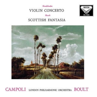 Adrian Boult, Alfredo Campoli, London Philharmonic Orchestra: Mendelssohn, Bruch: Violin Concerto / Scottish Fantasia - Plak