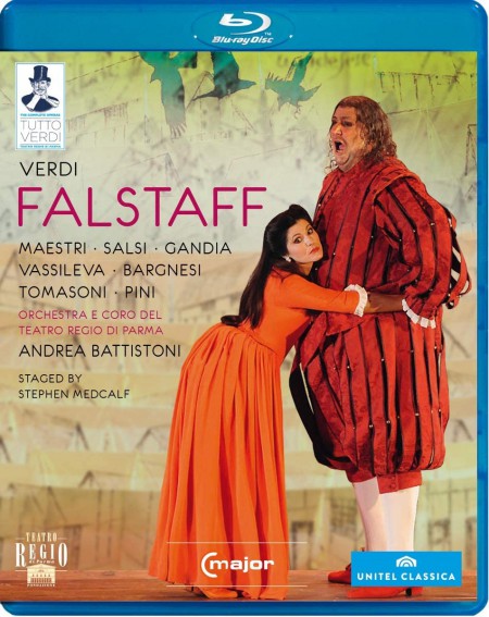 Ambrogio Maestri, Luca Salsi, Antonio Gandia, Luca Casalin, Patrizio Saudelli, Mattia Denti, Orchestra Del Teatro Regio Di Parma, Andrea Battistoni: Verdi: Falstaff - BluRay