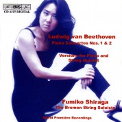Fumiko Shiraga, The Bremen String Soloists: Beethoven: Piano Concertos Nos.1 & 2, Chamber Version - CD