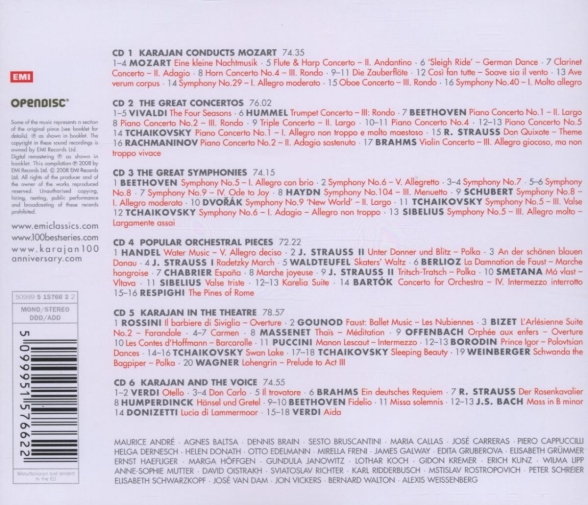 Herbert von Karajan: Best 100 - Karajan - CD | Opus3a