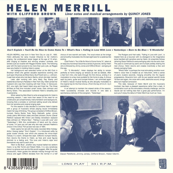 Helen Merrill: With Clifford Brown+ Helen Merrill With Strings. - CD Foto #2