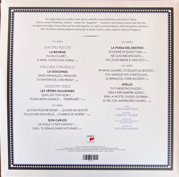 Jonas Kaufmann, Ludovic Tezier: Insieme - Opera Duets - CD Foto #2