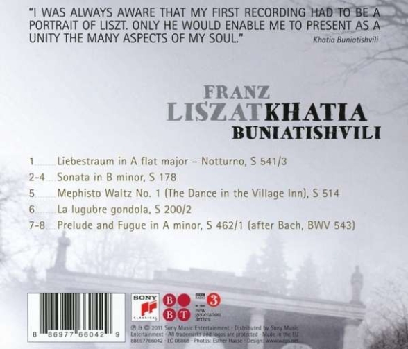 Khatia Buniatishvili: Franz Liszt - CD Foto #2