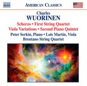Peter Serkin: Wuorinen: Scherzo - String Quartet No. 1 - Viola Variations - Piano Quintet No. 2 - CD