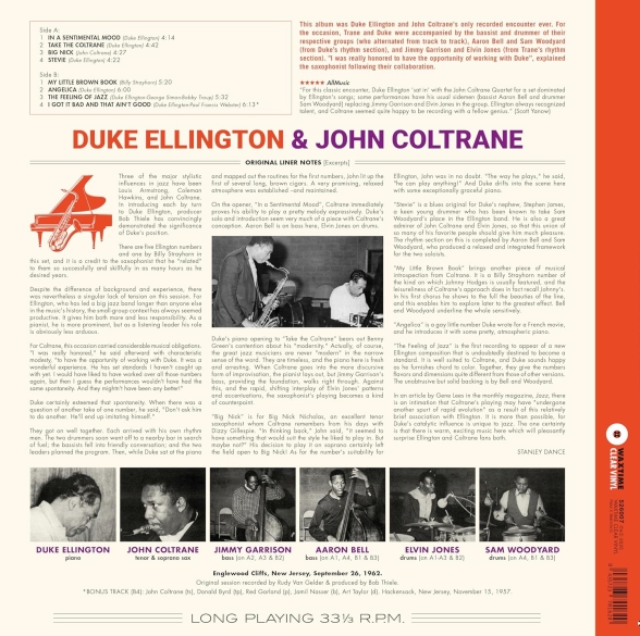 Duke Ellington, John Coltrane: Ellington & Coltrane - Limited Crystal Clear - Plak Foto #2