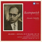 Mstislav Rostropovich, Alexander Dedyukhin: Brahms & Debussy & Scriabin: Cello Sonata No. 2 & Works by Popper, Minstrels, Clair de Lune - CD