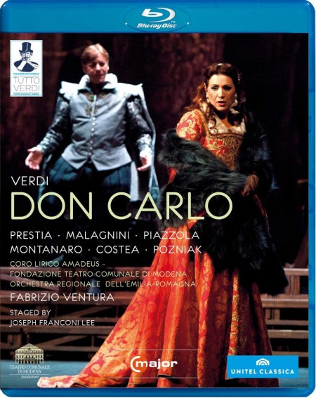 Giacomo Prestia, Mario Malagnini, Simone Piazzola, Luciano Montanaro, Paolo Guttol, Cellia Costea, Orchestra Regionale Dell 'Emilia-Romagna, Fabrizio Ventura: Verdi: Don Carlo - BluRay