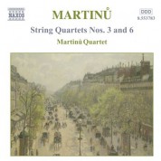 Martinu: String Quartets Nos. 3 and 6 - CD
