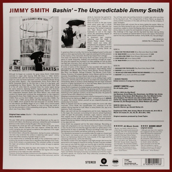Jimmy Smith: Bashin' - The Unpredictable Jimmy Smith - Plak Foto #2