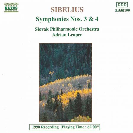 Sibelius: Symphonies Nos. 3 and 4 - CD