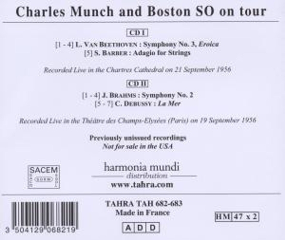 Charles Munch: Boston on Tour - CD Foto #2