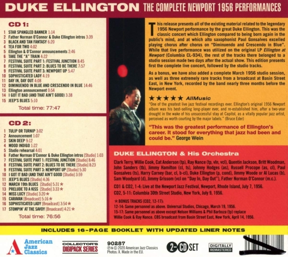 Duke Ellington: Ellington at Newport: The Complete 1956 Performances - CD Foto #2