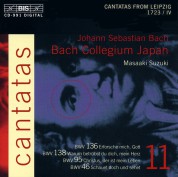 Bach Collegium Japan, Masaaki Suzuki: J.S. Bach: Cantatas, Vol. 11 (BWV 136, 138, 95, 46) - CD