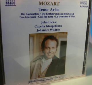 John Dickie, Capella Istropolitana, Johannes Wildner: Mozart: Tenor Arias - CD