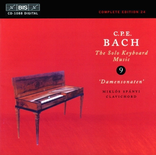 Miklós Spányi: C.P.E. Bach: Solo Keyboard Music, Vol. 9 - CD