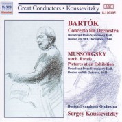 Boston Symphony Orchestra: Bartok: Concerto for Orchestra / Mussorgsky: Pictures at an Exhibition (Koussevitzky) (1943-1944) - CD