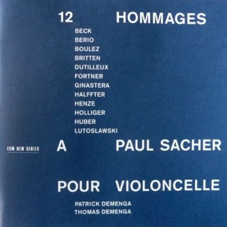 Patrick Demenga, Thomas Demenga: 12 Hommages a Paul Sacher pour Violoncelle - CD