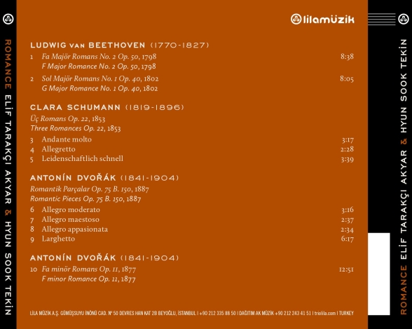 Elif Tarakçı Akyar, Hyun Sook Tekin: Romance - CD Foto #2