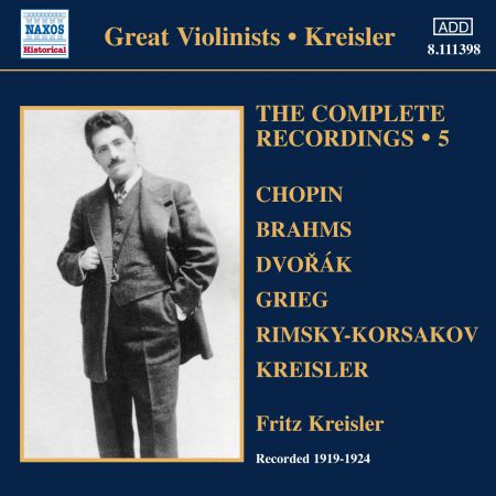 Fritz Kreisler: Kreisler: Complete Recordings, Vol. 5 (1919-1924) - CD