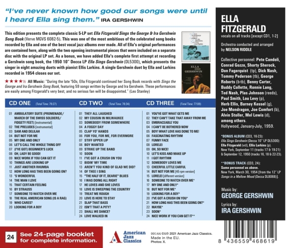 Ella Fitzgerald: Sings The George & Ira Gershwin Song Book - CD Foto #2
