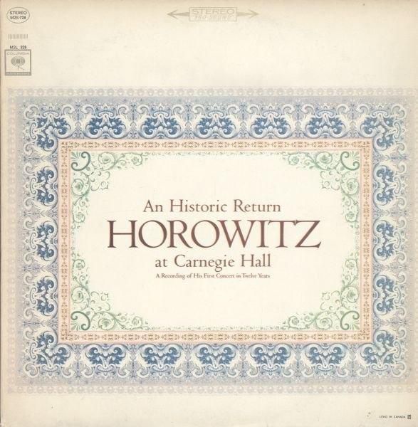 - Vladimir Horowitz - Horowitz At Carnegie Hall