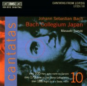 Bach Collegium Japan, Masaaki Suzuki: J.S. Bach: Cantatas, Vol. 10 (BWV 179, 105, 186) - CD