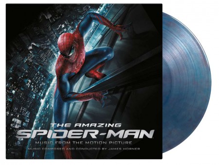 James Horner: The Amazing Spider-Man (Limited Numbered Edition Translucent Blue & Red Marbled Vinyl) - Plak