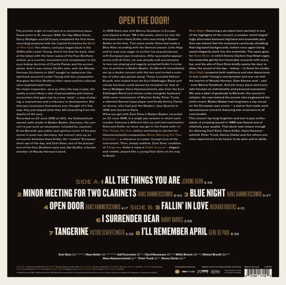 Zoot Sims: Lost Tapes (Baden-Baden 1958) - Plak Foto #2