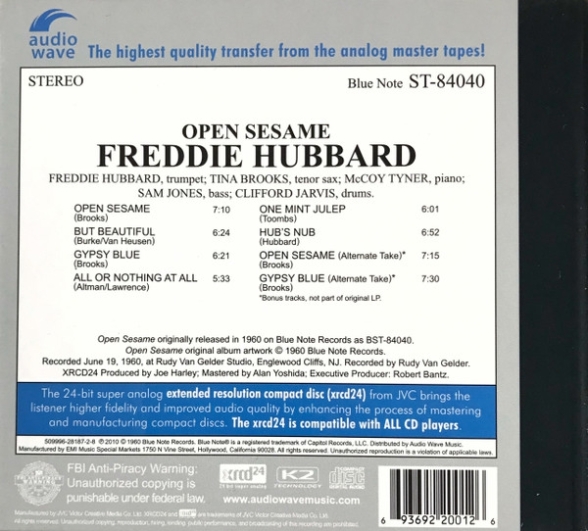 Freddie Hubbard: Open Sesame - XRCD Foto #2