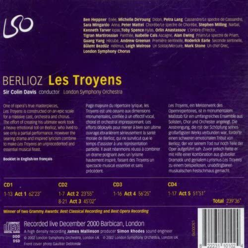 Ben Heppner, Sara Mingardo, Michelle DeYoung, Alan Ewing, Andrew Greenan, London Symphony Chorus, London Symphony Orchestra, Sir Colin Davis: Berlioz: Les Troyens - CD Foto #2
