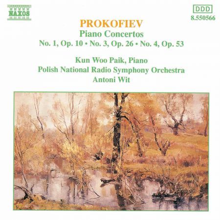 Narodowa Orkiestra Symfoniczna Polskiego Radia, Kun Woo Paik, Antoni Wit: Prokofiev: Piano Concertos Nos. 1, 3 & 4 - CD