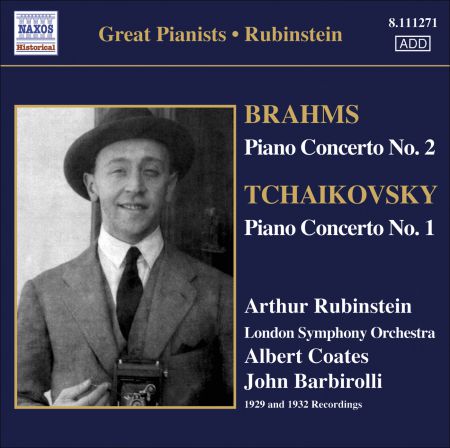 Artur Rubinstein: Brahms: Piano Concerto No. 2 / Tchaikovsky: Piano Concerto No. 1 (Rubinstein) (1929, 1932) - CD