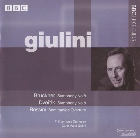 Carlo Maria Giulini, Philharmonia Orchestra: Bruckner, Dvorak, Rossini: Symphony No. 8, Symphony No. 8, Semiramide - CD