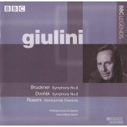 Carlo Maria Giulini, Philharmonia Orchestra: Bruckner, Dvorak, Rossini: Symphony No. 8, Symphony No. 8, Semiramide - CD