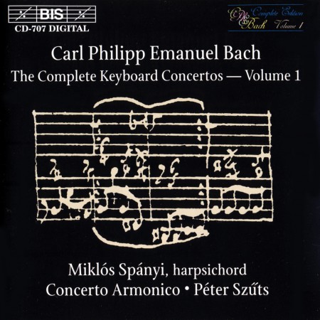 Miklós Spányi, Concerto Armonico, Péter Szűts: C.P.E. Bach: Keyboard Concertos, Vol. 1 - CD