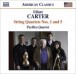 Carter, E.: String Quartets Nos. 1 and 5 - CD