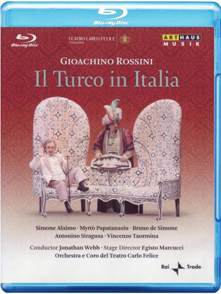 Simone Alaimo, Myrtò Papatanasiu, Bruno de Simone, Orchestra del Teatro Carlo Felice, Jonathan Webb: Il Turco in Italia - BluRay
