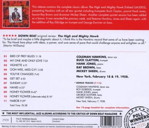 Coleman Hawkins: The High And Mighty Hawk + 5 Bonus Tracks - CD Foto #2