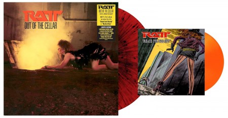 Ratt: Out Of The Cellar (40th Anniversary) (Limited Edition) (Red & Black Splatter Vinyl) (7": Orange Vinyl) - Plak